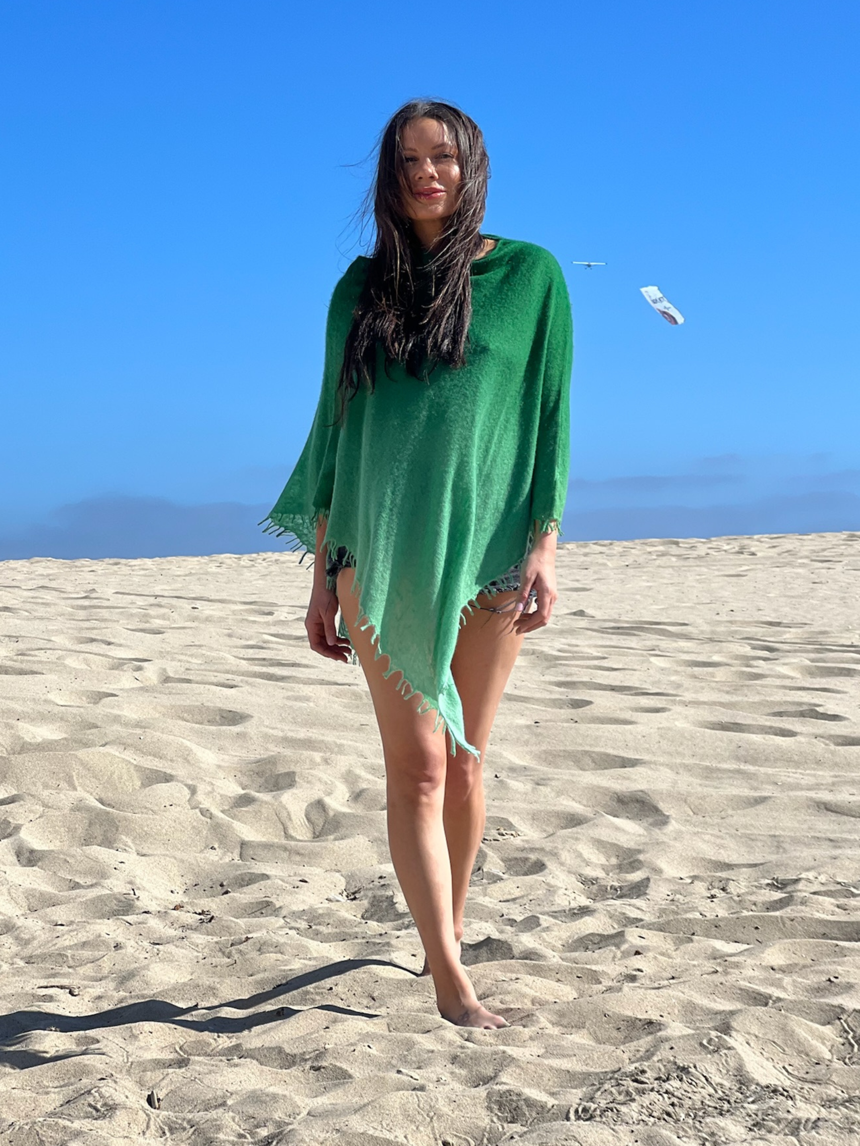 Cashmere Felted Poncho
